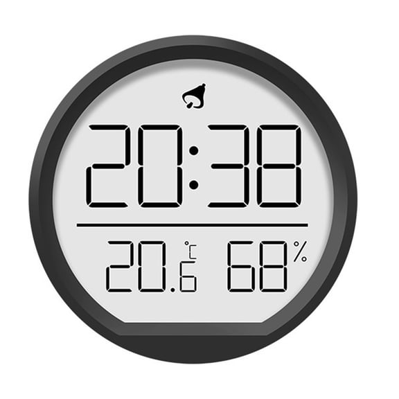 KDJ Slim Thermohygrometer Clock Indoor Home Electronic Alarm Clock Kitchen - for Home Decor
