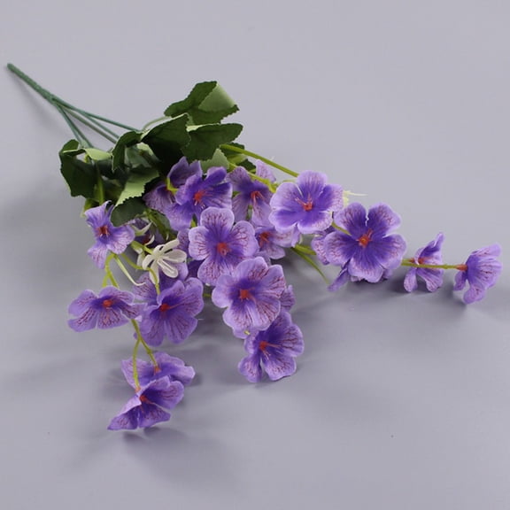 KDJ Spring Grass Orchid Simulated Violet Flower Decoration Artificial Flower - for Home Decor