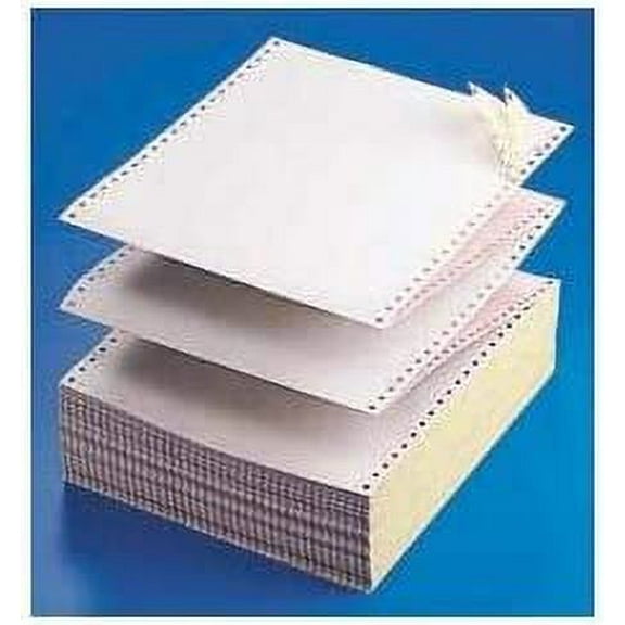 KDM 884800, 4 Part Color Carbonless Dot Matrix Computer Paper 9-1/2'' X 11'' Wht/Can/Pnk/Gld, 800/Carton
