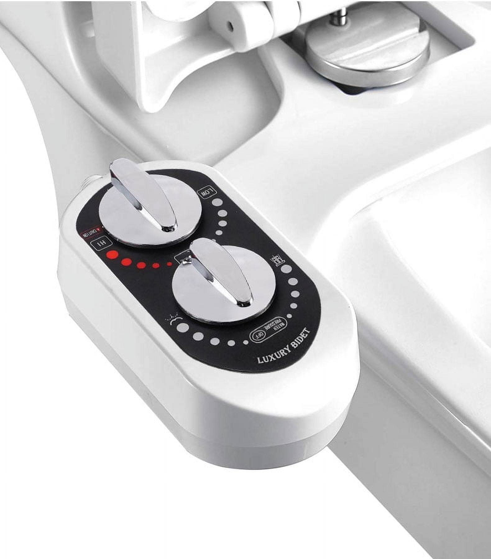 KDMLR UltraSlim Bidet Attachment SelfCleaning Dual Nozzle, Non