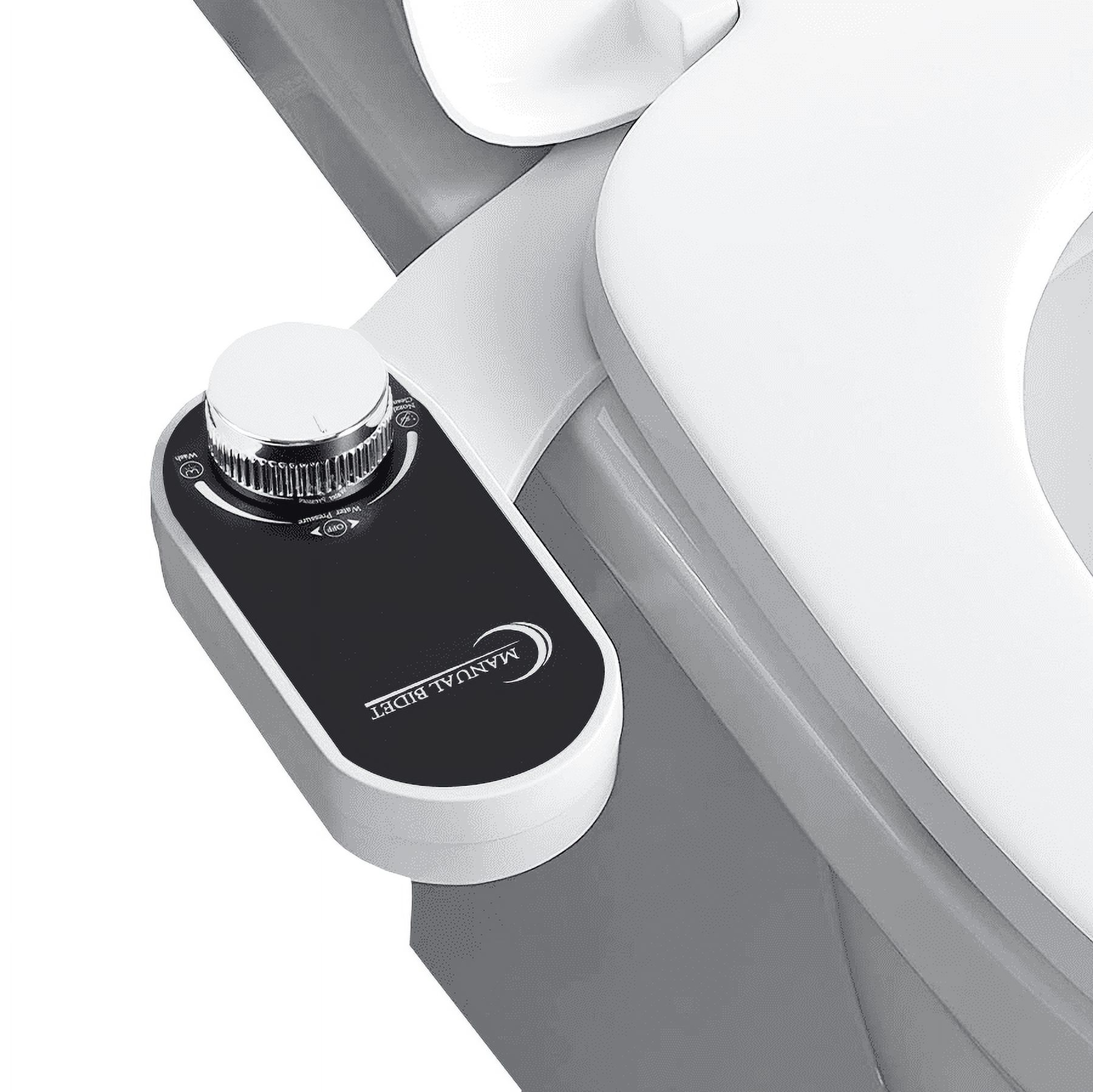 Bio Bidet SlimEdge Simple Bidet Toilet Attachment in White with Dual