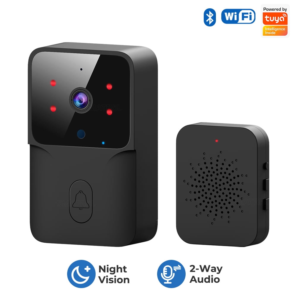 KDMLR Doorbell Camera Wireless, WiFi Video Doorbell with Chime, 2 Way