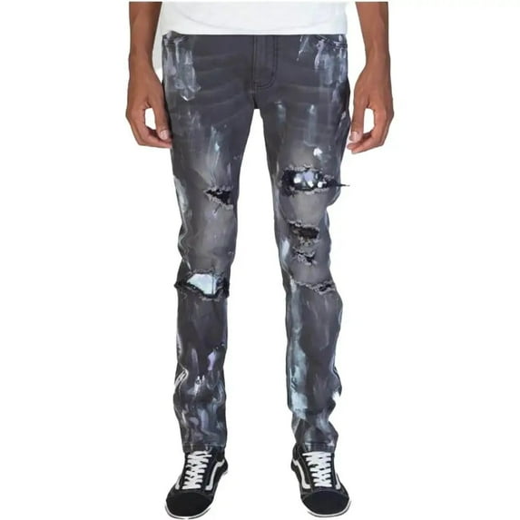 KDNK Pastel Painters Jeans Black