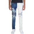 thumbnail image 1 of KDNK Pintuck Contrast Moto Jeans Blue, 1 of 4