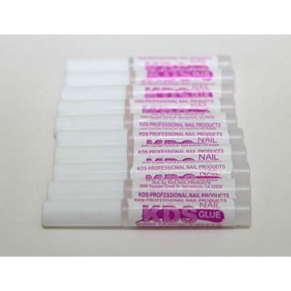 KDS Nail Glue for Professional Fake Nail Art & Design 10pcs Nail Tip Extension Glue