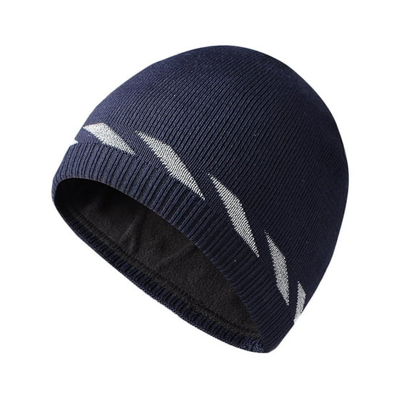 KDSJSXW Bonnet For Men Women&Men Unisex Knit Caps Hedging Head Hat Beanie Caps Warm Outdoor Fashion Hat Sleeping Cap (Navy Blue,One Size)