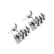 KDSJSXW Cartilage Earrings for Women 2024 New Retro Skul Hand Bone Earrings Punk Gothic Dark Male And Female Earrings Earrings for Women Earrings for Women Gold Pearl Earrings(White,One Size)