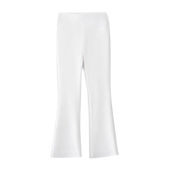 KDSJSXW Children's Casual Loose Flared Pants Girls Wide Leg Legging Pant Casual High Waist Yoga Bottom Flared Pants Girls Dress Pant (White,150)