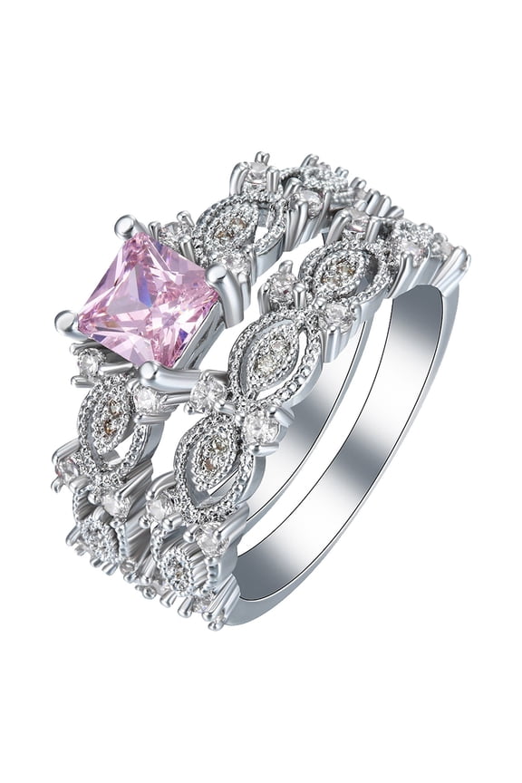 Christmas Women Womens Rings Engagement Zircons Women Wedding Rings Set Jewelry Rings for Woman Diamond Ladies Ring Set