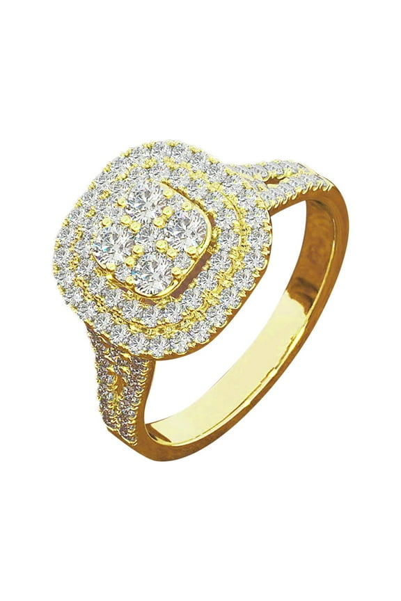 Chunky Rings Rings for Women Rhinestone Rings Halloween Costumes for Women Gold Rings Gold Rings for Women Non Tarnish Wedding Bands Chunky Rings(Gold,7)