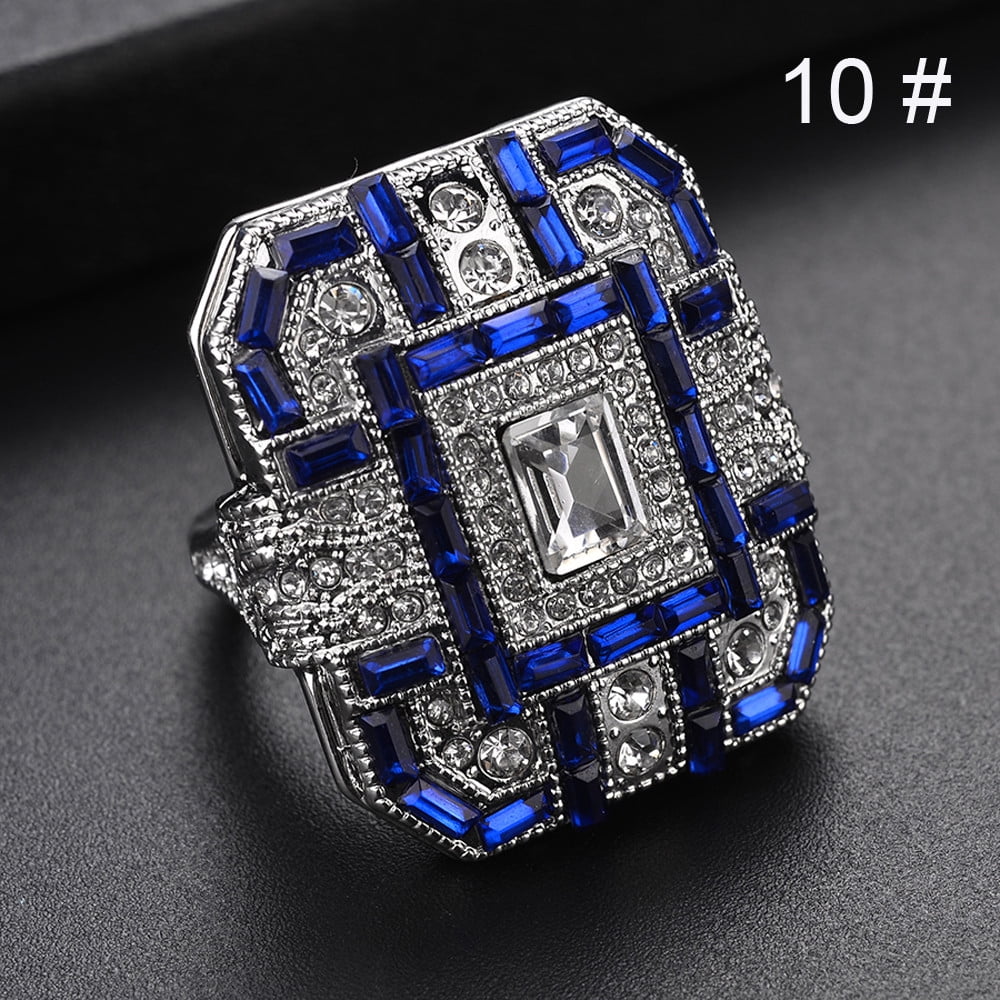 KDSJSXW Costume Jewelry for Women Fashion Women Crystal Silver Cubic