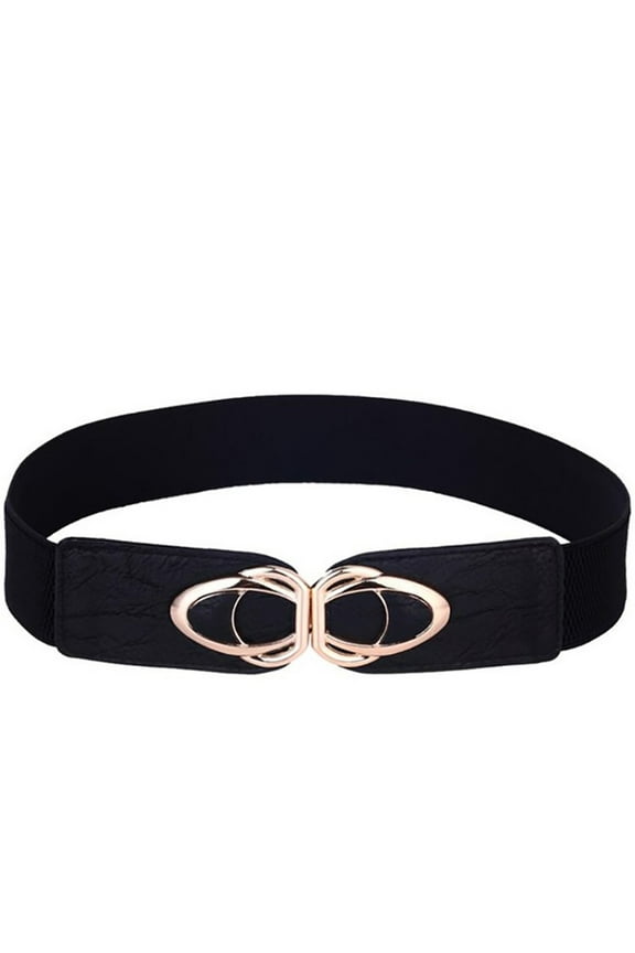 Country Belts For Women Womens Belts Elastic Stretch Plus Fashion Dress Belts For Ladies Black Belt Women (Black,One Size)