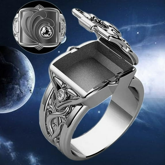 KDSJSXW Diamond Band Rings for Women Personality Rings Open Top Men's And Women's Rings Popular Couple Rings Valentine's Day Gifts Crystal Rings Diamond Rings Diamond Band Rings for Women(Silver,10)