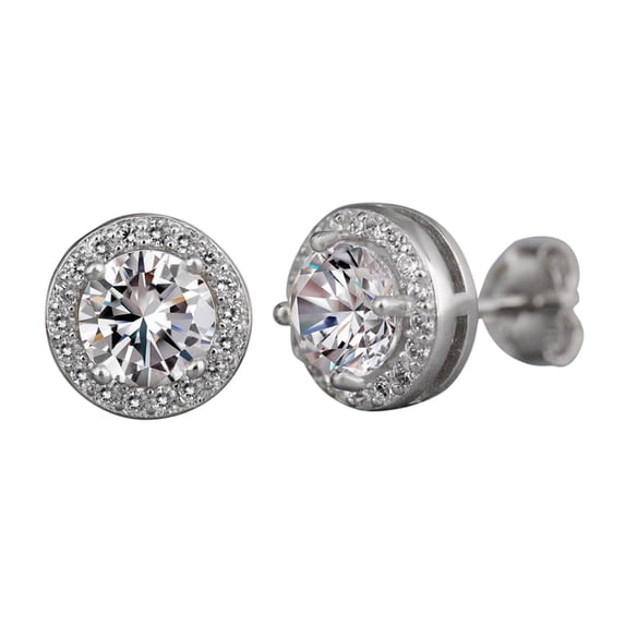 KDSJSXW Earrings for Women 925 Silver Gold Rose Gold Stud Earrings for Women Fashion Jewelry Pearl Earrings Sterling Silver Earrings Studs Womens Earrings(Silver,One Size)