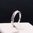 thumbnail image 1 of KDSJSXW Gold Band Ring Woman Silver Rose Gold Promise Rings Delicate Design Diamond Fashion Ring Light Luxury High Grade Ring Engagement Rings Gold Jewelry Gold Band Ring Woman(Silver,9), 1 of 4