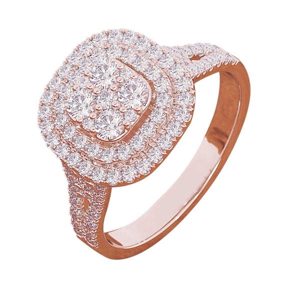 KDSJSXW Gold Ring Set Rings for Women Rhinestone Rings Halloween Costumes for Women Gold Rings Gold Filled Ring Gold Ring Gold Ring Set(Rose Gold,10)