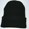 thumbnail image 1 of KDSJSXW Knit Hat Unisex Slouchy Knitting Beanie Hip Hop Cap Warm Winter Ski Hat Black Beanie For Men (Black,One Size), 1 of 3