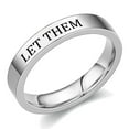 thumbnail image 1 of KDSJSXW Let Them Ring Let Them Stainless Steel Engraved Ring To Sorority Sisters Best Friends Inspirational Friendship Ring Motivational Friendship Jewelry Gift (Silver,12), 1 of 5