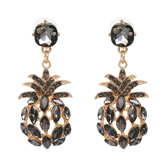 KDSJSXW New Year 2025 Studs Fruit Pineapple Earrings Personalized Earrings European and Korean Earrings 7 Color Optional