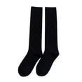 thumbnail image 1 of KDSJSXW Nylons Warm Christmas Fashion Windproof Printing Mid Tube Socks Long Tube Cotton Plus Size Stockings (Black,One Size), 1 of 7