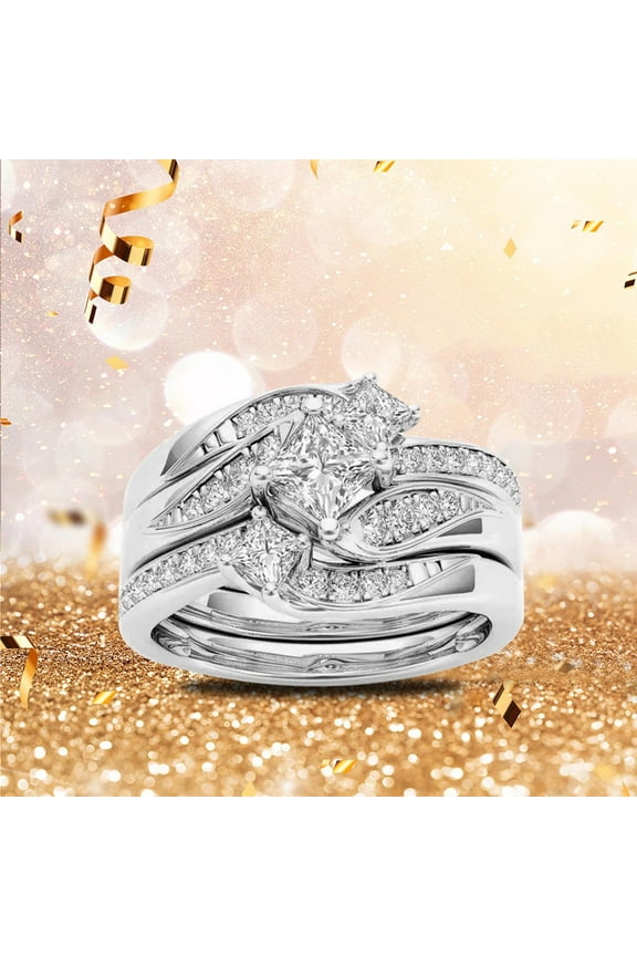 Pinky Ring Silver Gold Promise Rings Delicate Design Knot Set Diamond Fashion Ring Light Luxury High Grade Ring Rings for Women Non Tarnish Thumb Rings for Women Pinky Ring(Silver,9)