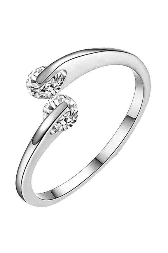 Rings for Women Non Tarnish Fidget Beads Rings for Anxiety for Women Ring Adjustable Finger Single Spiral Rings for Women Sterling Silver Womens Wedding Bands (B,One Size)