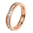 thumbnail image 1 of KDSJSXW Rose Gold Ring Plated Cubic Zirconia Super Engagement Rings for Women Promise Rings for Her Wedding Band for Women Size 5 13 Ring for Women Rose Gold Rings for Women (Rose Gold,13), 1 of 5