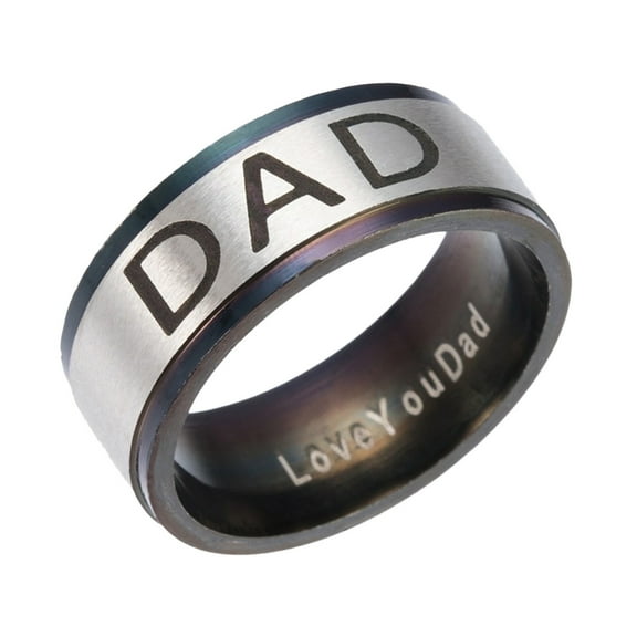 KDSJSXW Rose Gold Ring Retro Ring Women's Men's And Women's Ring Cartoon Cute Jewelry Ring Ring for Women Womens Rings Rose Gold Ring(Black,10)