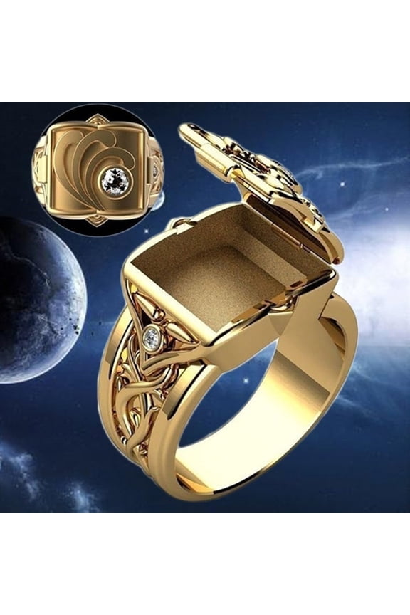 Rose Gold Rings for Women Personality Rings Open Top Men's And Women's Rings Popular Couple Rings Valentine's Day Gifts Wedding Ring Anillos Para Mujer Rose Gold Rings for Women(Gold,10)