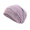 thumbnail image 1 of KDSJSXW Sleeping Caps For Women Women Soft Slouchy Beanie Cap Lightweight Hipster Hat Summer Breathable Faux Sleeping Cap Thin Chemo Cap Summer Beanie For Men (Pink,One Size), 1 of 4