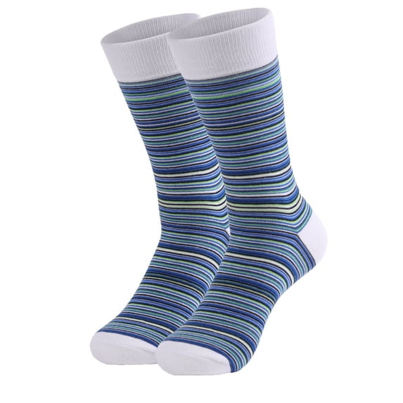 KDSJSXW Socks Crew Men'S Long Socks Striped High Waist Casual Trendy Socks White Tube Socks (White,One Size)