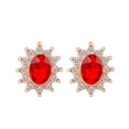 thumbnail image 1 of KDSJSXW Studs Earrings for Women The Latest European Style Simple Fashion Is Suitable for Women's Party Jewelry Earrings Bridal Earrings Freshwater Pearl Earrings Pearl Earrings(Red,One Size), 1 of 3