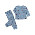 thumbnail image 1 of KDSJSXW Summer Clothes for Girls 10-12 Toddler Girl Boy Long Fruit Print Top Trousers Casual Loose Home Wear Set for 0 To 6 Years Size 8 Girls Clothes Girls Hawaiian Outfit (Blue,110), 1 of 3