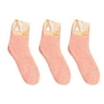thumbnail image 1 of KDSJSXW Thin Ankle Socks For Women Women Fuzzy Cozy Slipper Socks Warm Soft Winter Plush Home Sleeping Socks Mens Socks (Rose Gold,One Size), 1 of 9