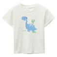 thumbnail image 1 of KDSJSXW Toddler T Shirts Summer Toddler Boys Girls Short Sleeve Cartoon Prints Casual Tops for Kids Clothes Toddler Tshirts Boys 4T Toddler Boy T Shirts (White,150), 1 of 3