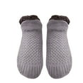 thumbnail image 1 of KDSJSXW Tube Socks Indoor Floor Non-Slip Thermal Socks, Woven And Velvet Indoor Socks Slippers, Thermal Slipper Socks For Women Mini Crew Socks For Women (Gray,M), 1 of 5
