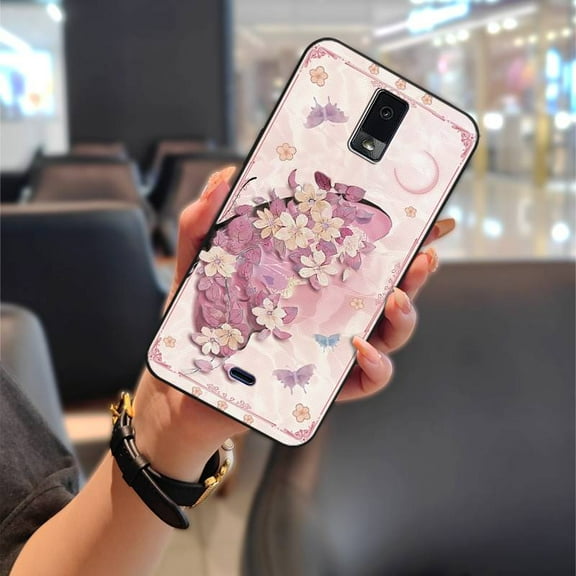 KDY-Phone Case For BLU View3/B140DL, Dirt-resistant Soft case Anti-dust Protective Oil Painting Durable Anti-knock flower Cartoon Full wrap Back Cover Cute TPU Graffiti Phone Pouch