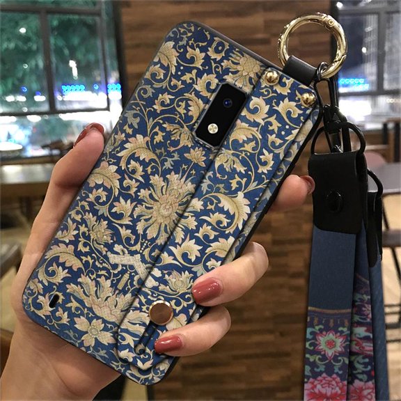 KDY-Phone Case For BLU View4, Dirt-resistant Soft case Phone Holder Silicone Kickstand Back Cover Durable Chinese&nbsp;style Shockproof Anti-dust Wristband Ring Fashion Design Anti-knock