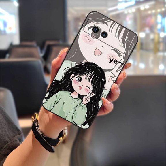 KDY-Phone Case For Google Pixel 8A, Full wrap Durable Shockproof Silicone Anti-dust TPU Anti-knock Waterproof Couple Dirt-resistant Protective Cartoon Soft case Back Cover Cute Graffiti