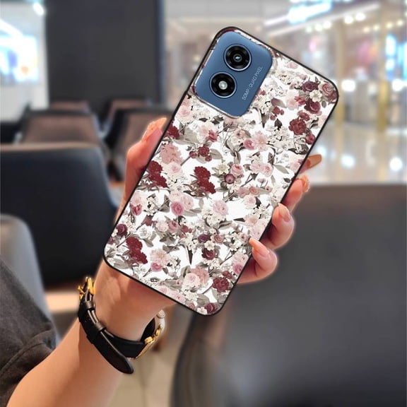 KDY-Phone Case For MOTO G Play 2024/4G/5G, Back Cover Dirt-resistant Waterproof Cartoon Durable Full wrap oil painting Anti-dust Fashion Design Shockproof Silicone Anti-knock TPU Cute