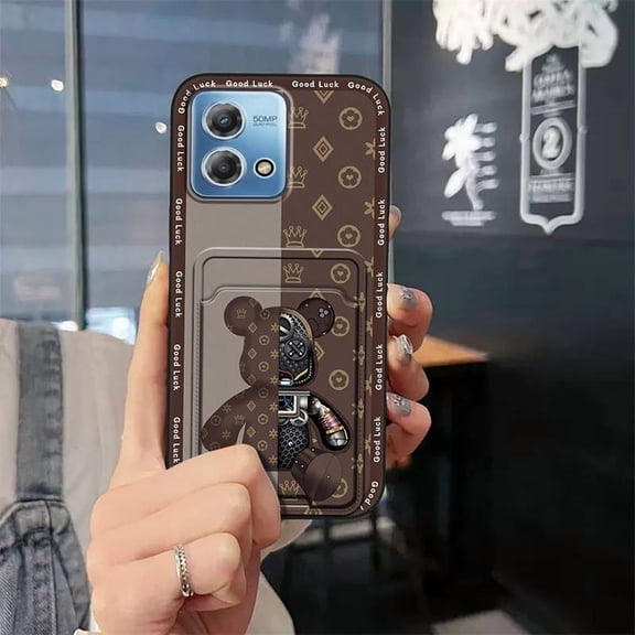 KDY-Phone Case For MOTO G Stylus 4G 2023, Durable Shockproof Cute Back Cover Graffiti Cartoon Anti-dust Card slot protective Fashion Design Soft case Waterproof Dirt-resistant Anti-knock