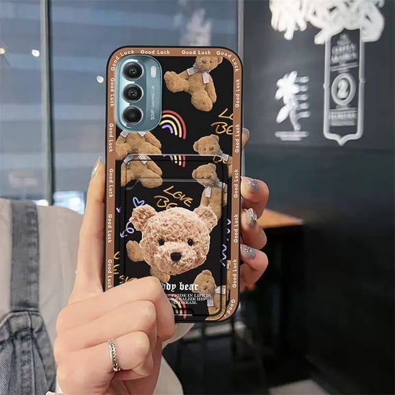 KDY-Phone Case For MOTO G Stylus 5G 2022, protective Back Cover Durable Full wrap Cute Waterproof Soft case Cartoon Card sleeve Shockproof Fashion Design Anti-knock Card slot Graffiti