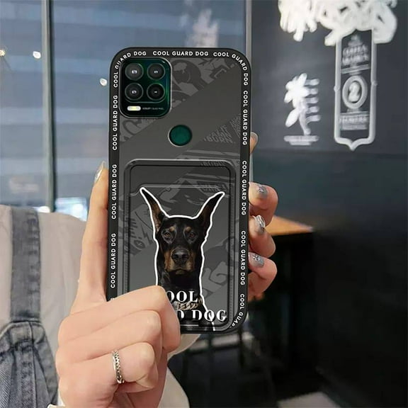 KDY-Phone Case For Moto G Stylus 5G, protective Card slot Silicone Soft case Waterproof Full wrap Card sleeve TPU Cartoon Dirt-resistant Cute Anti-knock Fashion Design Anti-dust Durable