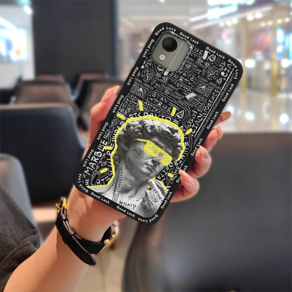 KDY-Phone Case For Nokia C110 4G, Fashion Design Shockproof Cover protective Cute Dirt-resistant Waterproof Silicone Cartoon Anti-dust Soft case Back Cover Anti-knock Durable TPU