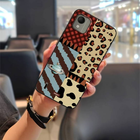 KDY-Phone Case For Nokia C110 4G, Phone Pouch Anti-dust Anti-knock Cute Cartoon Silicone TPU Full wrap Back Cover Soft case Shockproof Fashion Design Protective Dirt-resistant Graffiti