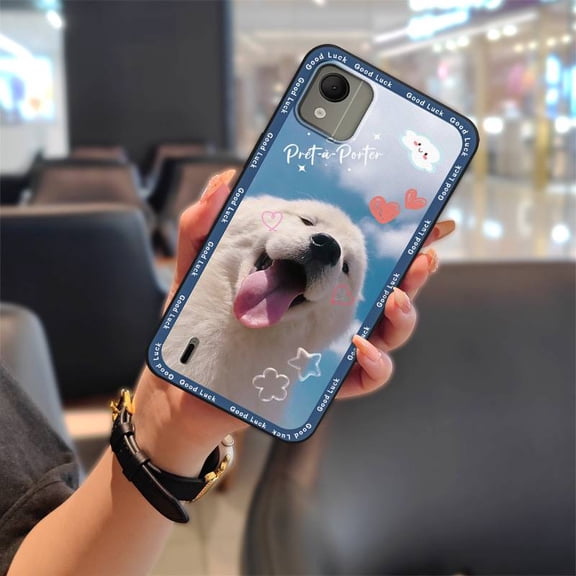 KDY-Phone Case For Nokia C110 4G, Phone Protector Silicone Graffiti Dirt-resistant TPU Waterproof Back Cover Full wrap Anti-dust Cartoon Durable Protective Soft case Cute Fashion Design