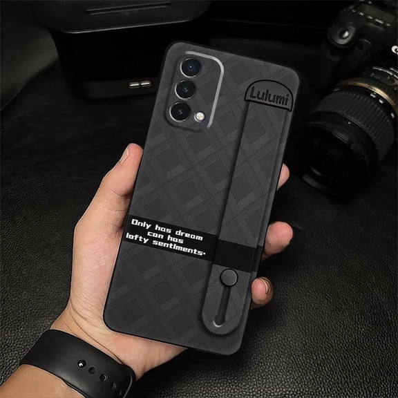 KDY-Phone Case For OnePlus Nord N200 5G/1+Nord N200 5G, Soft case Simple Waterproof Geometry Shockproof Fashion Design Dirt-resistant Durable Nature Wrist Strap Plain color Phone Holder