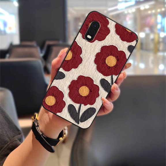 KDY-Phone Case For Samsung Galaxy Xcover Pro, Silicone Soft case Anti-dust Oil Painting Phone Pouch flower Waterproof Graffiti TPU Full wrap Dirt-resistant Fashion Design Shockproof Cute