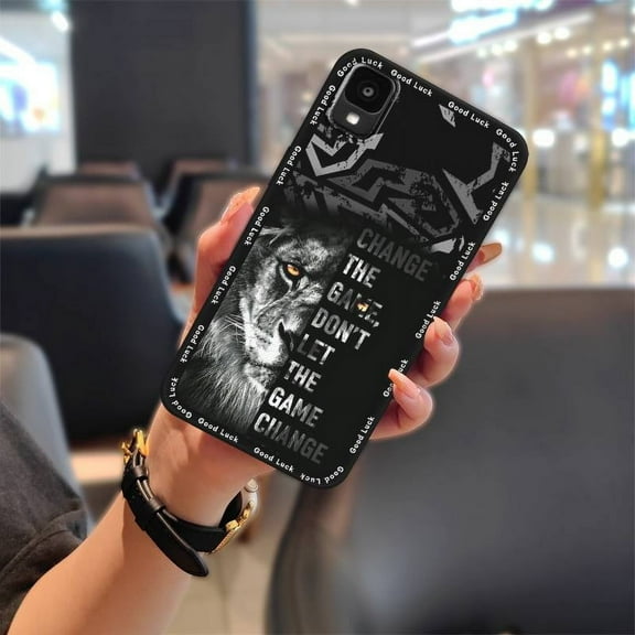KDY-Phone Case For TCL 30Z/30LE/T602DL, Fashion Design Silicone Full wrap Phone Protector Cartoon Durable Dirt-resistant Anti-knock Cute Soft case Shockproof Graffiti Anti-dust TPU