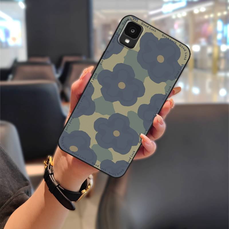 Custodia Premium Per AT&T Maestro Plus / Cricket Influence - Effetto Metallico Spazzolato + Vetro